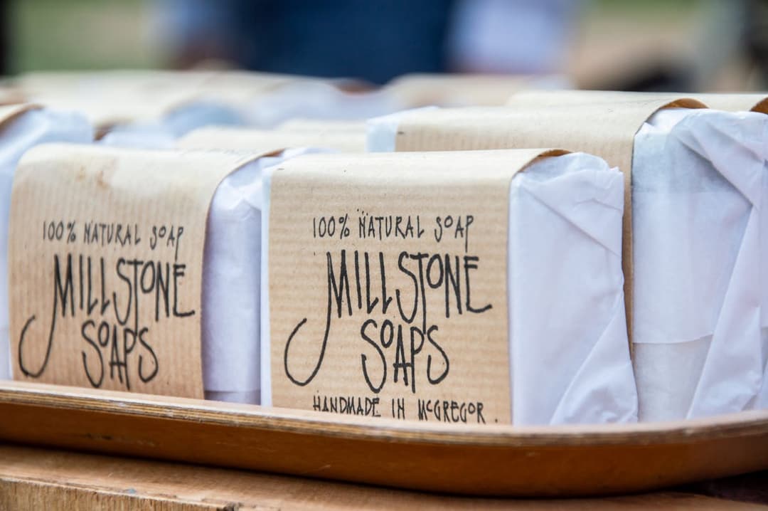 Soap packaging and labels ready for a home business
