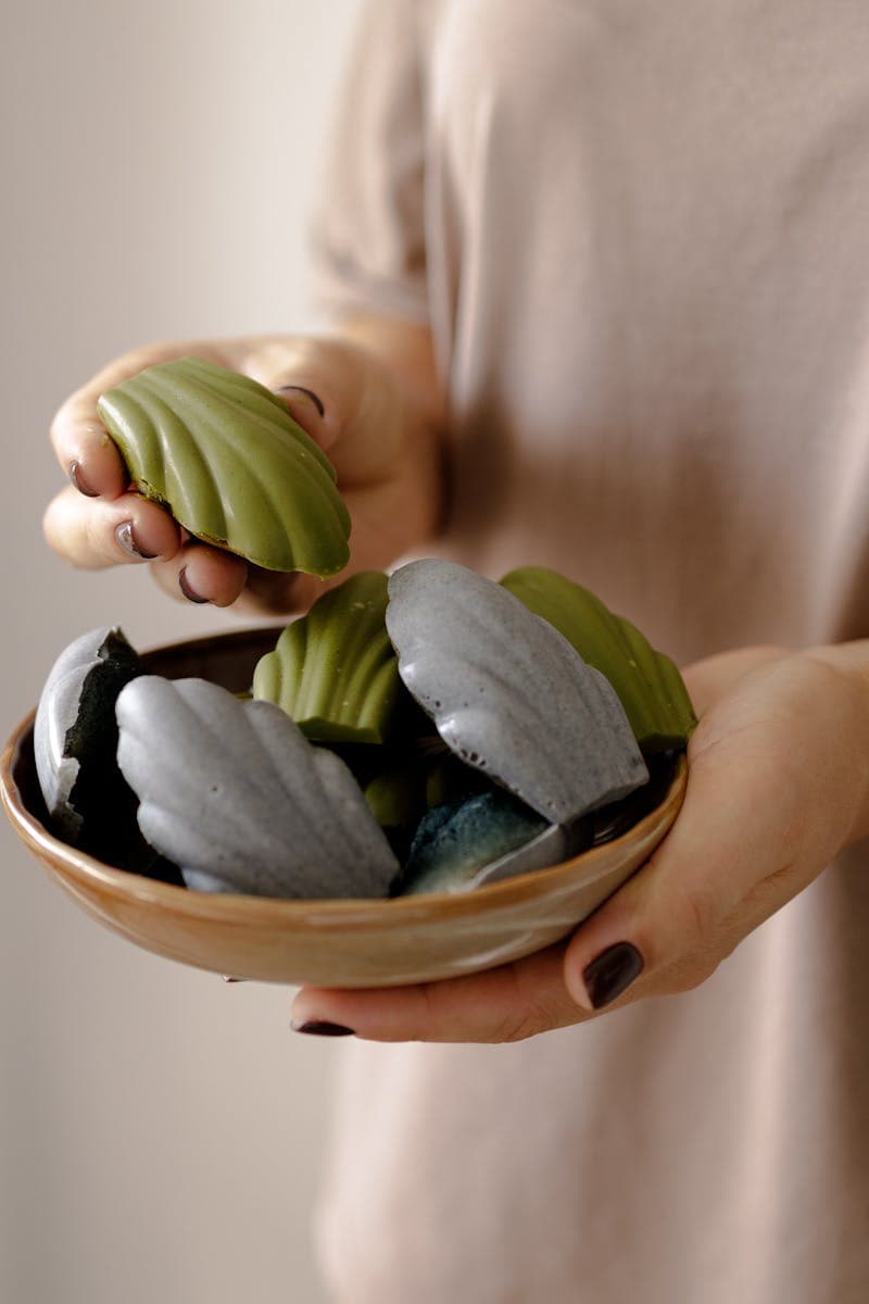 Natural handmade soap in various shapes