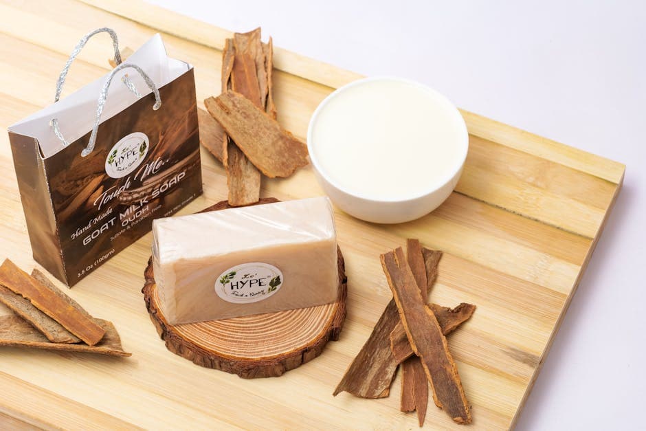 Gentle soap bar with high superfat for sensitive skin