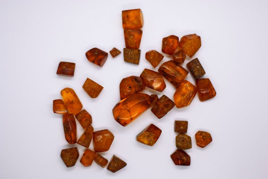 Dark amber pine resin