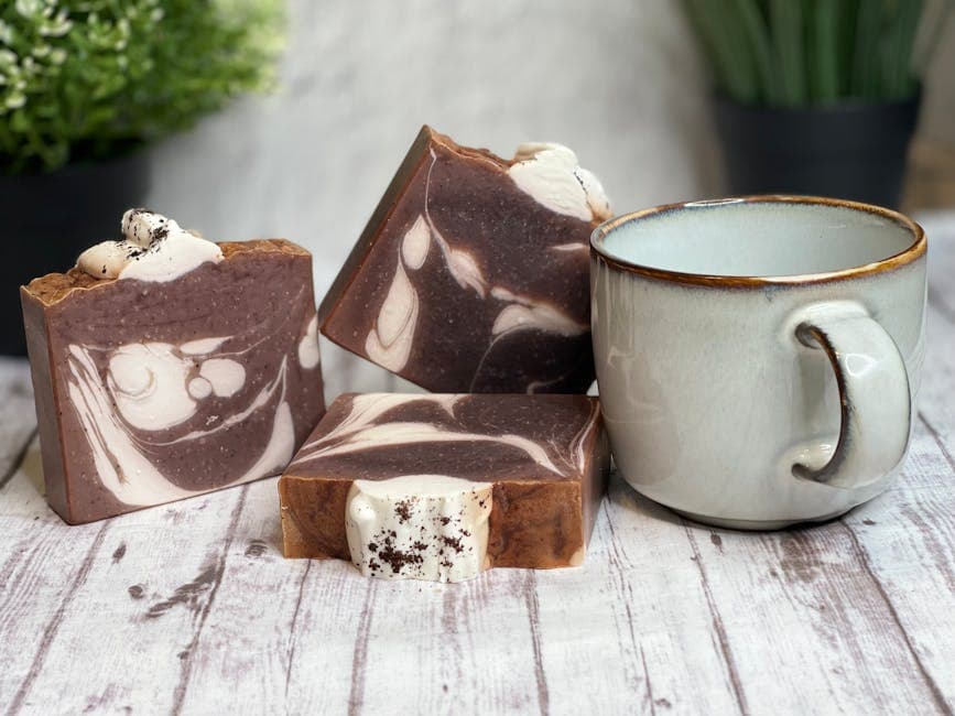 Rustic rebatched soap bars