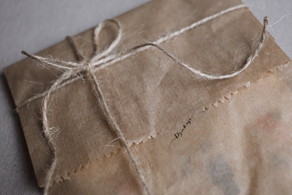 Soap wrapped in kraft paper packaging