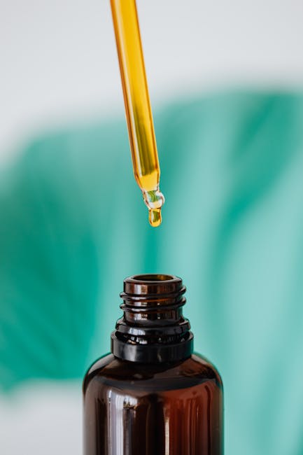 Rosehip oil bottle for soap making