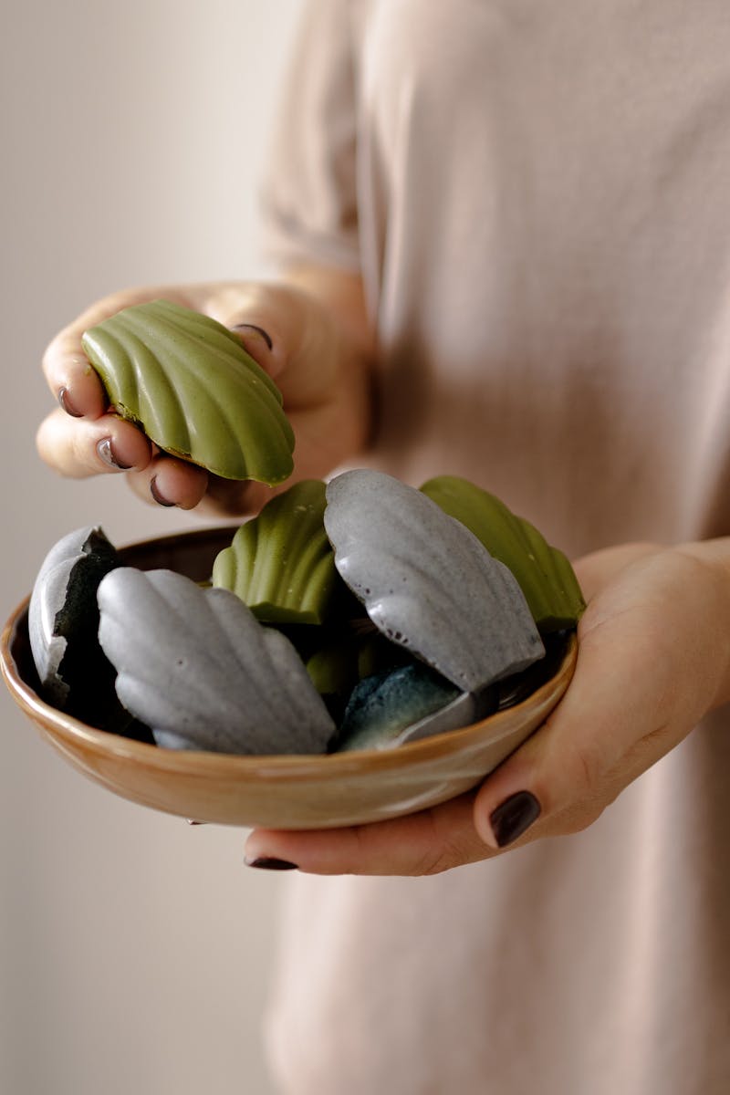 Natural handmade soap in various shapes